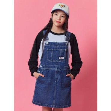 탑텐키즈 24년FW 탑텐키즈 여아) 파워퍼프걸 오버롤 데님 원피스MKE3OO2821