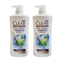 클리어 아이스 쿨 멘솔 샴푸 650ml X2개