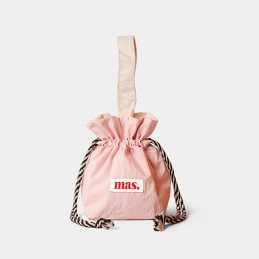 마스마룰즈 Solid string bag _ Baby pink