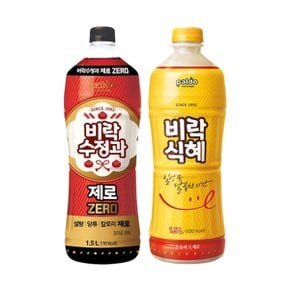 비락 수정과 제로 1.5L x1 + 비락 식혜 1.5L x1