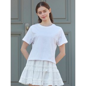 세미크롭 절개 티셔츠 (TMIBF2860)