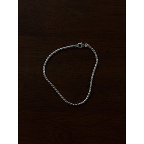 silver925 rope chain bracelet