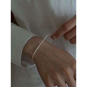 silver925 rope chain bracelet