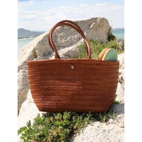 WILLOW BROWN LEATHER BASKET BAG