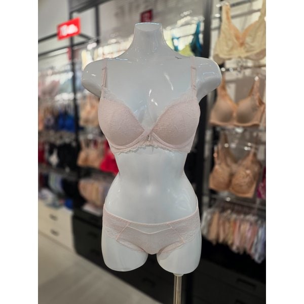 [시흥점] S 비너스 ) 러블리 웨딩 몰드 브라, 헴팬티 세트 [VBR1698/VPT1698H-PK]