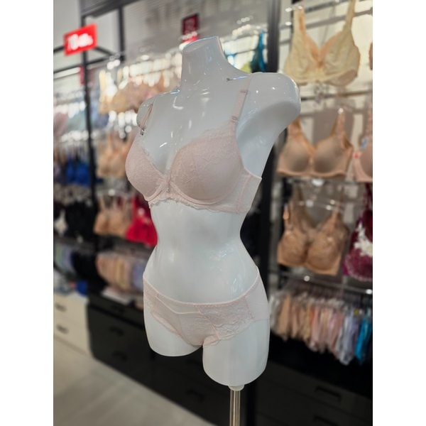 [시흥점] S 비너스 ) 러블리 웨딩 몰드 브라, 헴팬티 세트 [VBR1698/VPT1698H-PK]