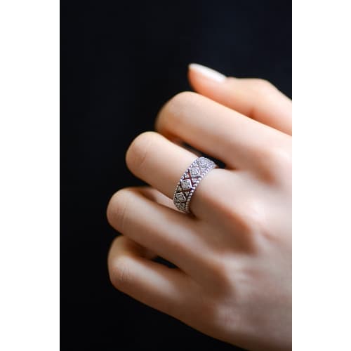 14K 랩다이아 레이스 반지(LD22037R)