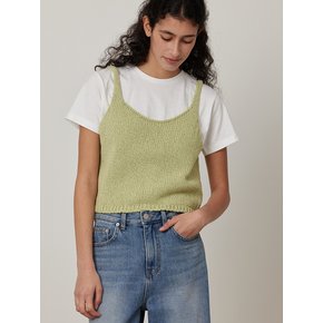 Two Way Open Knit Vest Top