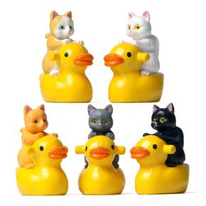 오리 고양이 피규어 5종세트