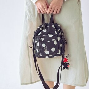 [디오디 공식]키노코 도트 버킷백(BLACK)