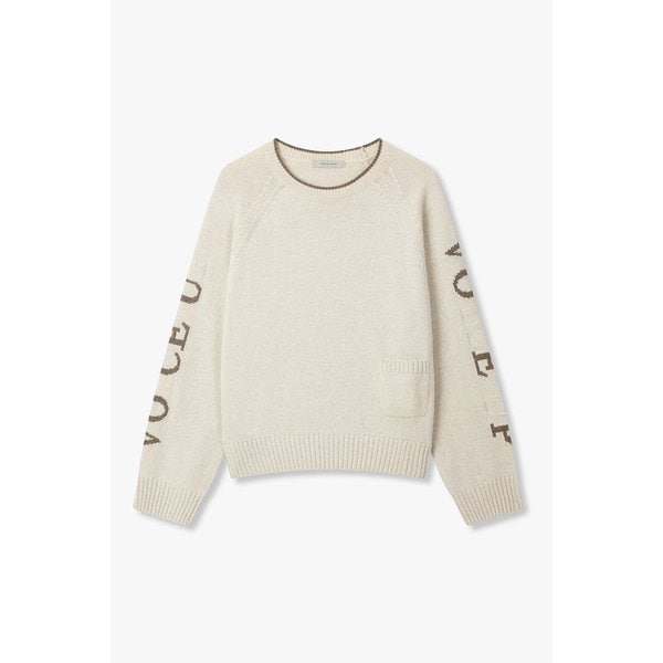 [리오더] 울 블렌드 레터링 니트 풀오버 7155450007208