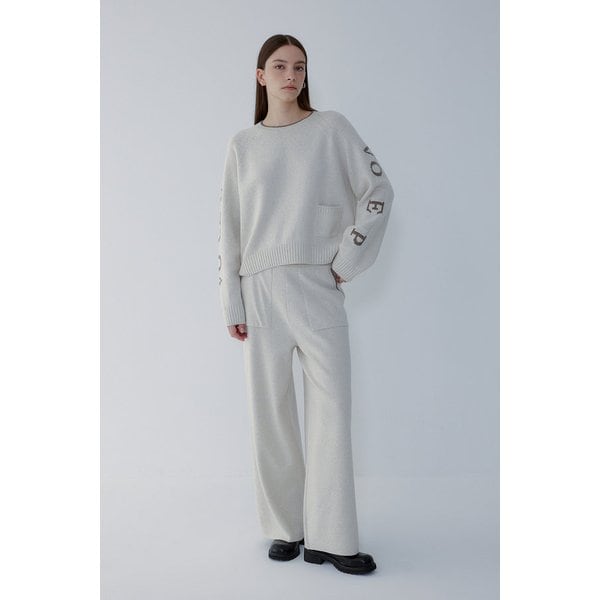 [리오더] 울 블렌드 레터링 니트 풀오버 7155450007208