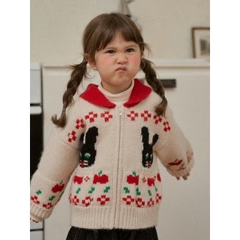 메론스위치 토끼 니트 가디건