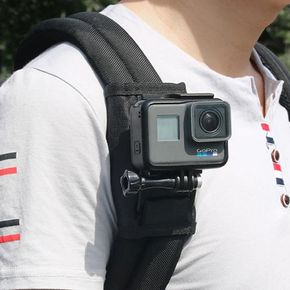 액션캠 배낭 끈 고정 스트랩 거치대 마운트 고프로 호환