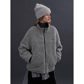 OVER-FIT FLEECE JUMPER (ash gray)