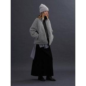 OVER-FIT FLEECE JUMPER (ash gray)