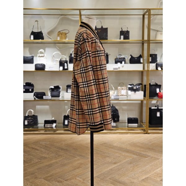 [시흥점] 남성 니트 포인트 체크 셔츠 8050131