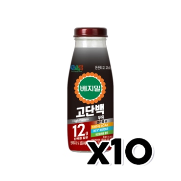  베지밀 고단백두유 검은콩 병음료 190ml x 10개