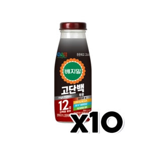 베지밀 고단백두유 검은콩 병음료 190ml x 10개