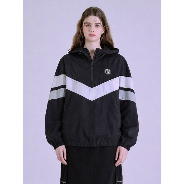 여성 배색 아노락 점퍼 화이트 BNBJP787F