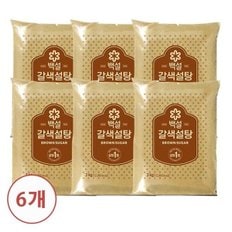 백설 갈색설탕 3kg X 6개