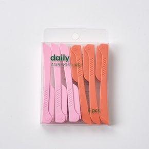 휴대용 접이식 눈썹칼 6P