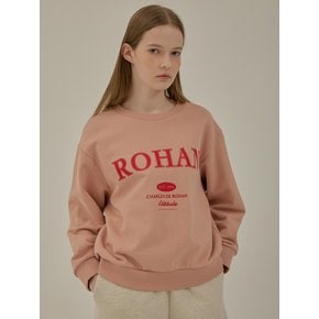 Charlesderohan embroidery sweat shirt_Pink