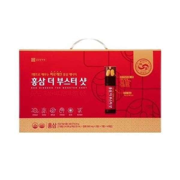 [명절택배][종근당건강] 홍삼 더 부스터 샷 7병*4개입