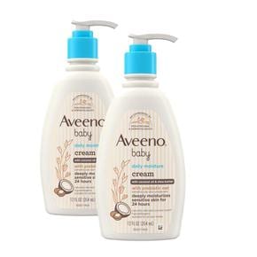 [해외직구] Aveeno 아비노 베이비 데일리 모이스처라이징 크림 354ml 2팩