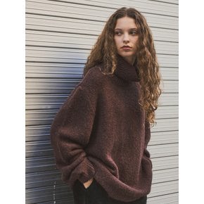 Overfit Wool Turtleneck Knit _CTK205(Brown)