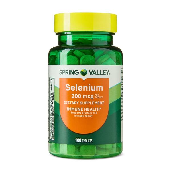 해외배송 Spring Valley 스프링벨리 셀레늄 200mcg 100정 2개 Selenium