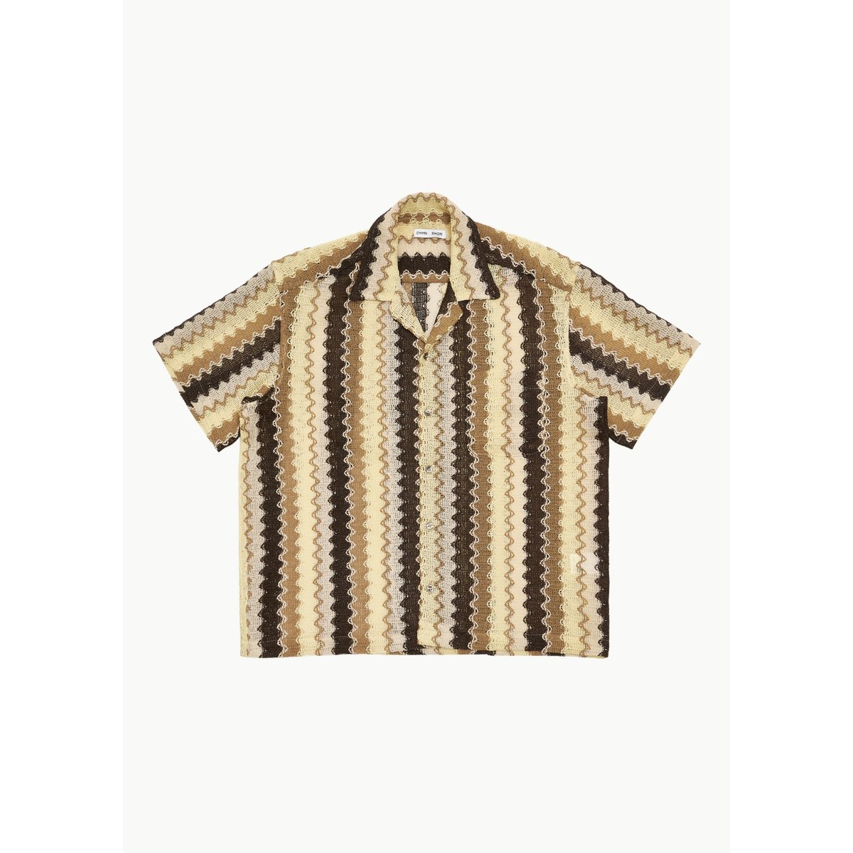 커먼스웨덴 CMMN SWDN TURE KNITTED SHIRT IN BROWN WAVE - 신세계백화점
