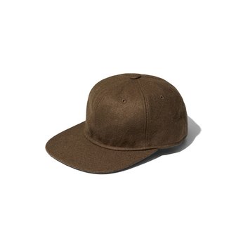 오가프 Wool Blend Solid Cap Brown