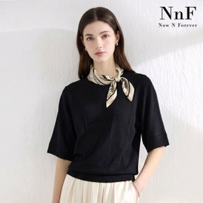 여성 라운드넥 가오리핏 니트