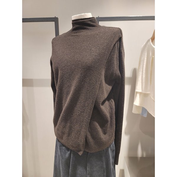 [여주점] 울 모크넥 슬릿 니트(SAKP52461)