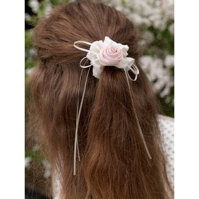 Rose Silky Ribbon Scrunchie