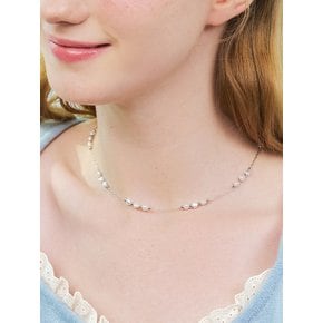 peachy pearl necklace