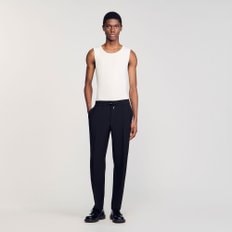 [SANDRO HOMME] 드로스트링 밴딩 져지 팬츠 SH25S3MRA0499