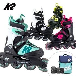 K2스케이트 K2 인라인 스케이트 모토 주니어 모음 아동인라인스케이트+가방+보호대 신발항균건조기 휠커버