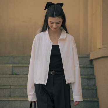 틸아이다이 Short button shirt jacket TIFA01SH01_Ivory