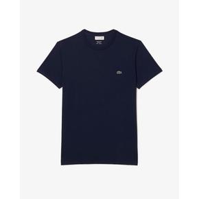 25SS 라코스테 피마 코튼 저지 크루넥 티셔츠 TH6709166 NAVY DOM