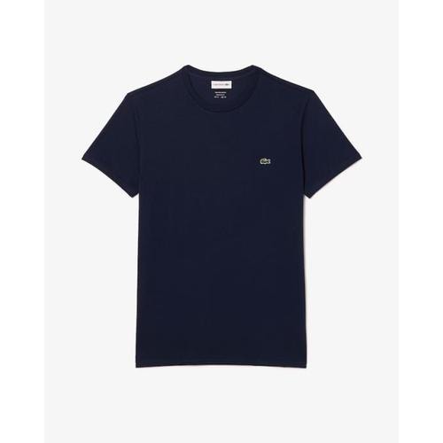 라코스테 피마 코튼 저지 크루넥 티셔츠 TH6709166 NAVY DOM