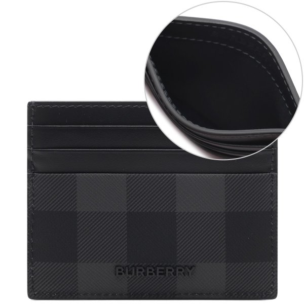 [부산점] 25SS 남성 체크 카드지갑 (8074102 CHARCOAL 25S)