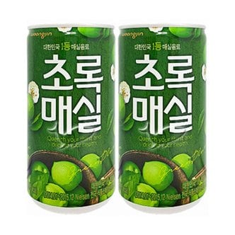  웅진 초록매실 180ml 60캔