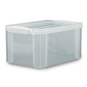 네오 리빙박스 34L 2개 정리함 네오박스 플라스틱 투명 수납박스 (11L/23L/34L/70L타입2개)국내생산
