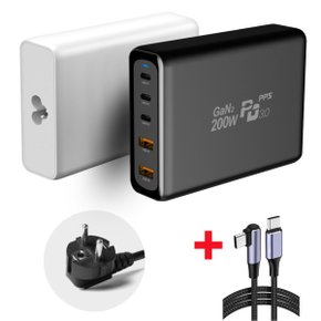 GAN2 접지 멀티 괴물충전기 GAN2MAX220W 맥북 Z플립3  100W 고속케이블 증정