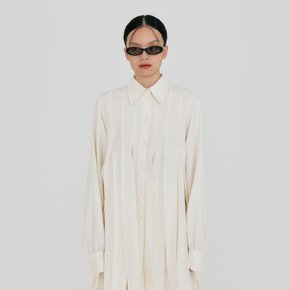 ZLAIRE Pleated Shirts - Ivory