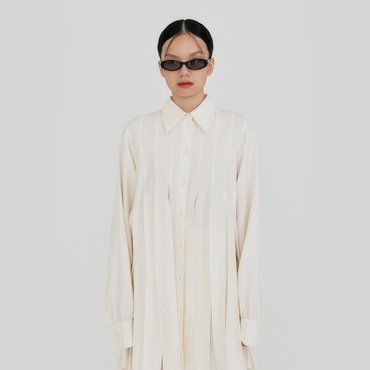 EENK ZLAIRE Pleated Shirts - Ivory