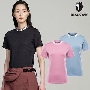 블랙야크 M리브레터티셔츠S2-22SS 신상 여성 여름 반팔 라운드넥 티셔츠-1BYTSM2526