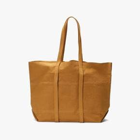 AMIACALVA 아미아칼바 WASHED CANVAS 6POCKETS TOTE (M) MUSTARD ACF2M80011A32